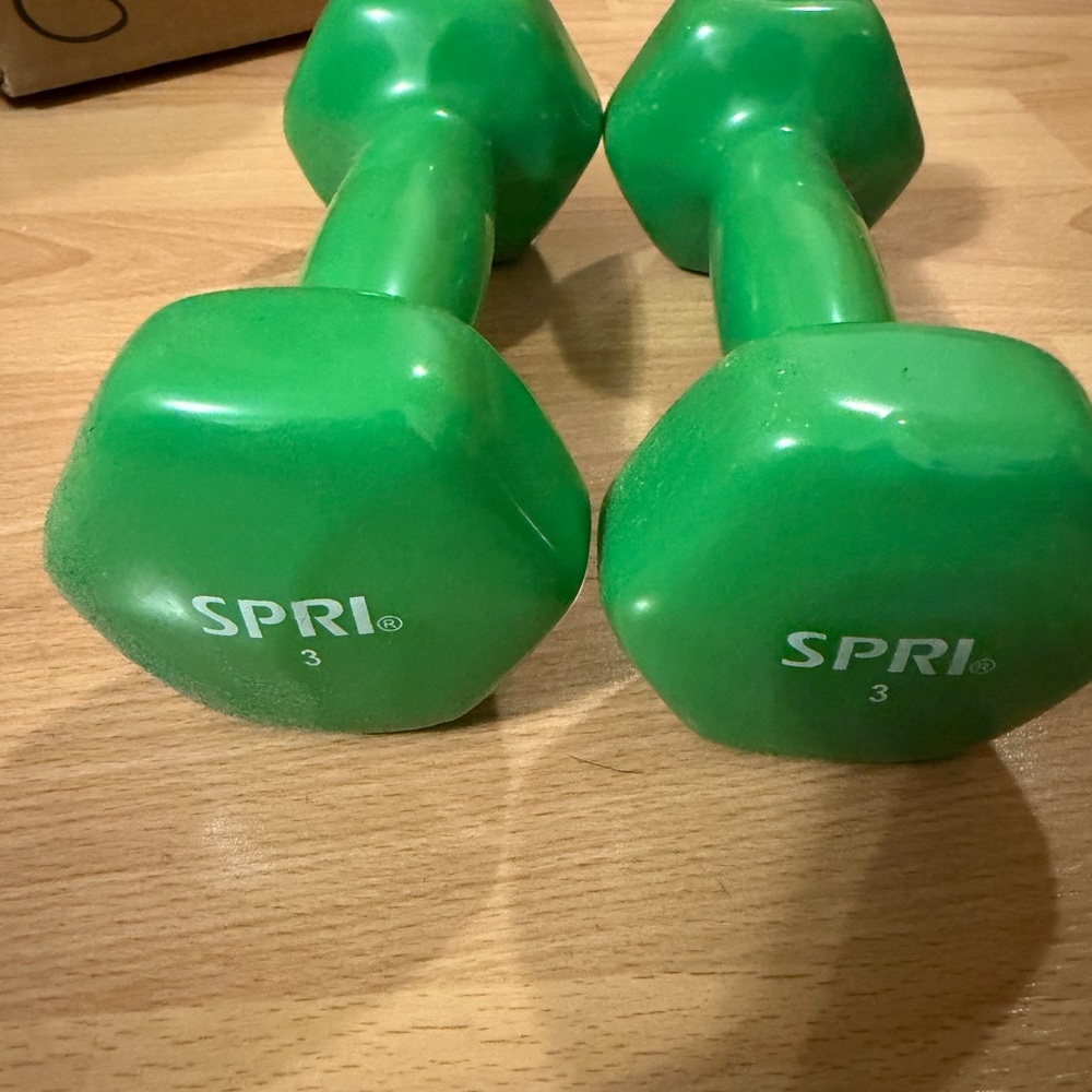 SPRI Green Dumbbells